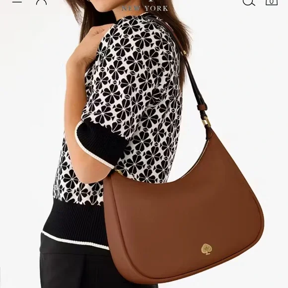 Kate Spade Kayla Large Shoulder Bag Brown - Picture 3 of 12